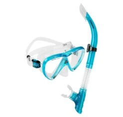 Cressi Ikarus + X-Hale Mask Snorkel Set 7 Cressi Ikarus + X-Hale Mask Snorkel Set -Fishing Gear Sale Cressi Ikarus X Hale Snorkelling Combo clear aquamarine