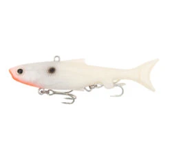 Samaki Vibelicious Thumpertail Soft Vibes -Fishing Gear Sale Samaki Vibelicious Thumpertail Pearl White