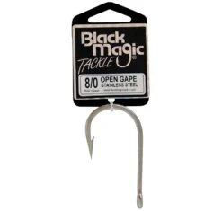 Black Magic Open Gape Game Hook 11 Black Magic Open Gape Game Hook -Fishing Gear Sale black magic open gape game hook 8 wgh8