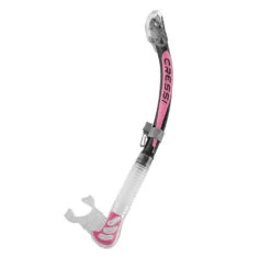 Cressi Alpha Ultra Dry Snorkel -Fishing Gear Sale cressi alpha ultra dry snorkel colour black pink
