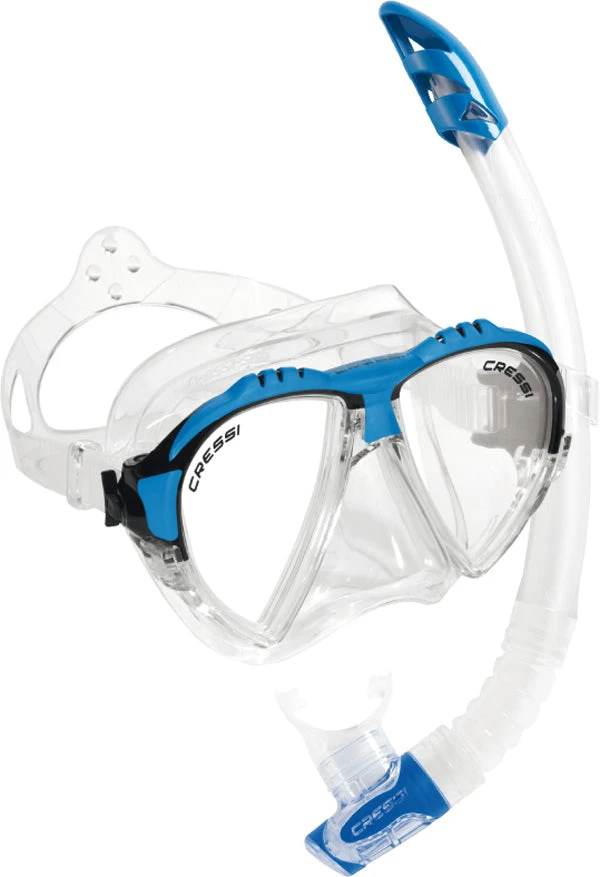 Cressi Matrix Mask & Snorkel Set Blue 3 Cressi Matrix Mask & Snorkel Set Blue