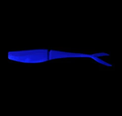 Daiwa Bait Junkie Jerkshad Soft Plastics -Fishing Gear Sale daiwa bait junkie 5 jerkshad col banana split under uv light