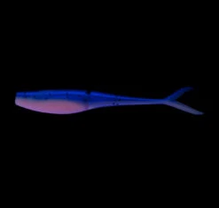 Daiwa Bait Junkie Jerkshad Soft Plastics -Fishing Gear Sale daiwa bait junkie 5 jerkshad col whitewash glow under uv light