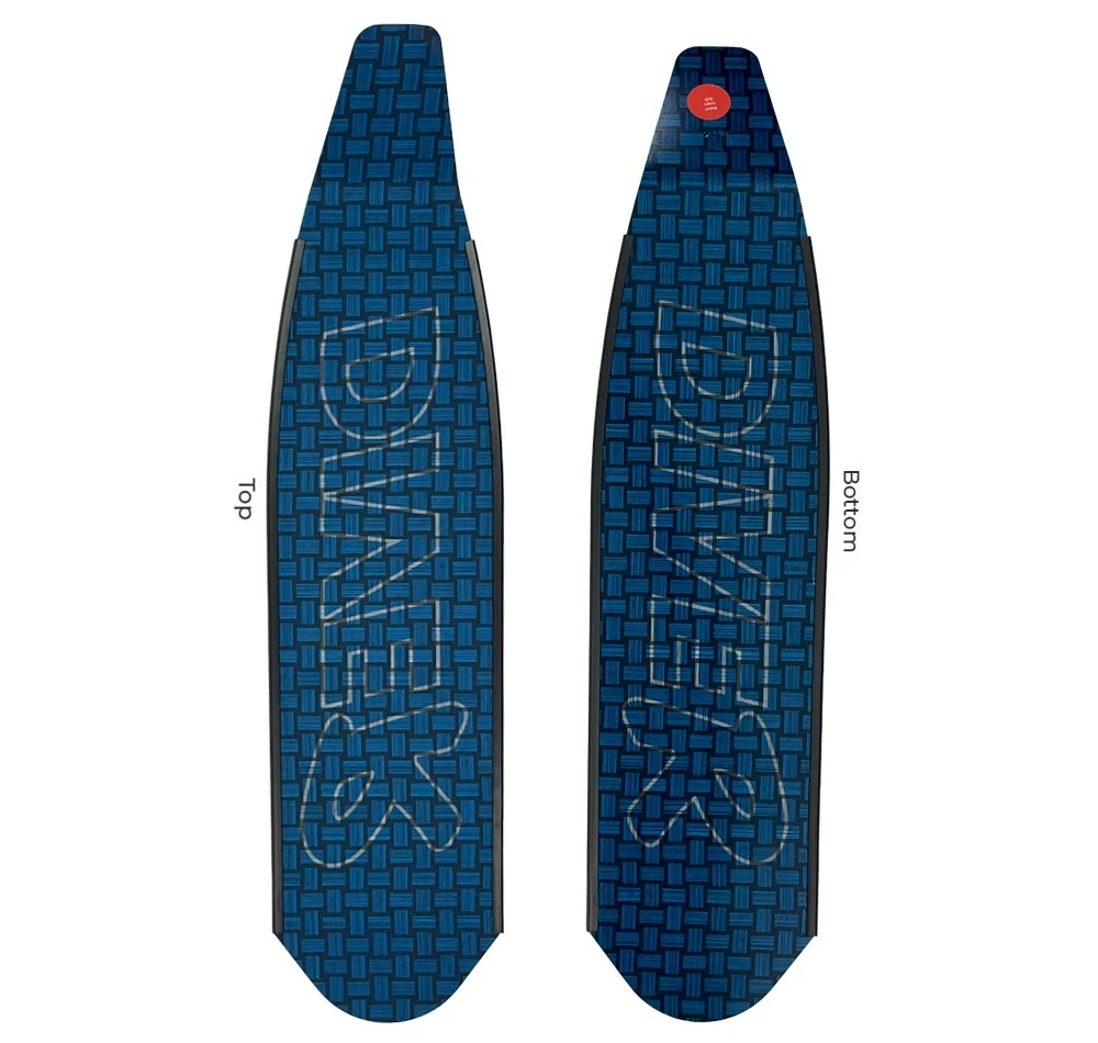 DiveR Innegra Carbon 'Blue Medium' Medium Fin Blades 3 DiveR Innegra Carbon 'Blue Medium' Medium Fin Blades