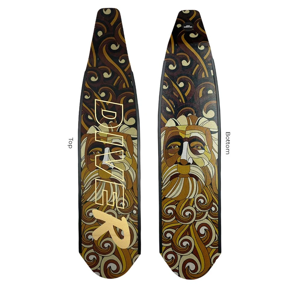 DiveR Carbon Brown Neptune Fin Blades 3 DiveR Carbon Brown Neptune Fin Blades