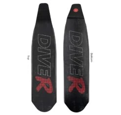 DiveR Innegra Black Carbon Medium Fin Blades
