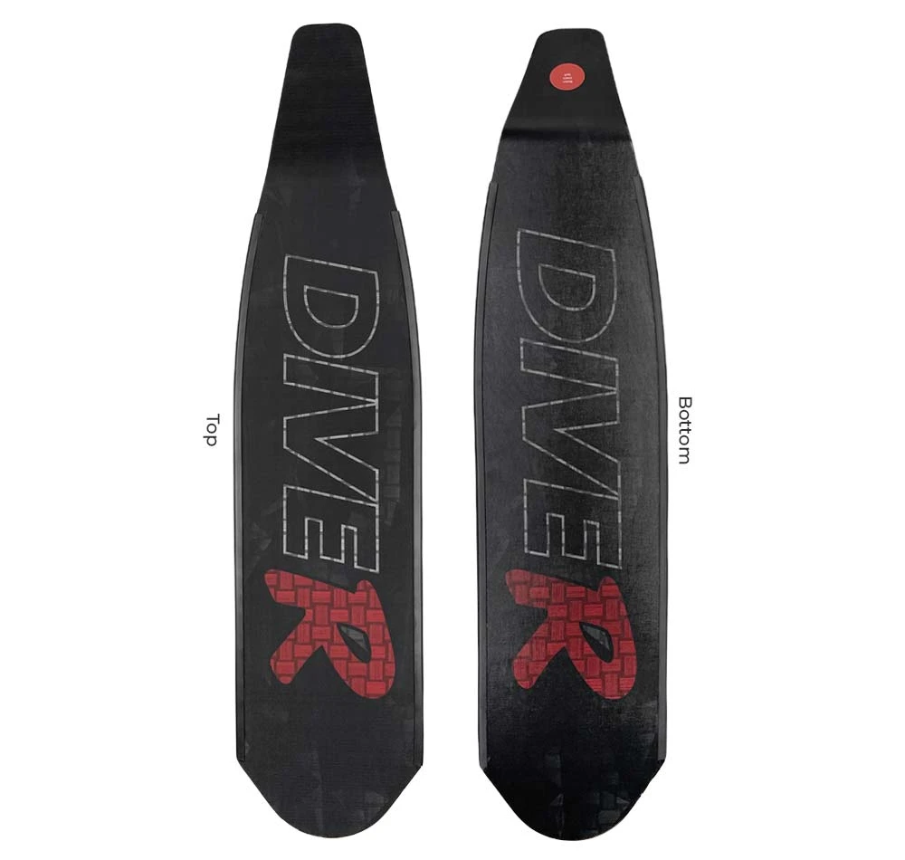DiveR Innegra Black Carbon Medium Fin Blades 3 DiveR Innegra Black Carbon Medium Fin Blades