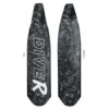 DiveR Carbon Monochrome Reef Life Fin Blades 1 DiveR Carbon Monochrome Reef Life Fin Blades -Fishing Gear Sale diver monochrome reef life fin blades