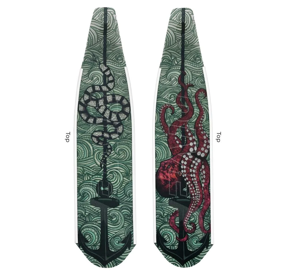 DiveR Composite Octopus Anchor Soft Fin Blades 4 DiveR Composite Octopus Anchor Soft Fin Blades - Image 2