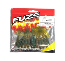 Fuze Bream Soft Plastics Pack 9 Fuze Bream Soft Plastics Pack -Fishing Gear Sale fuze triple tail 60mm col green ale