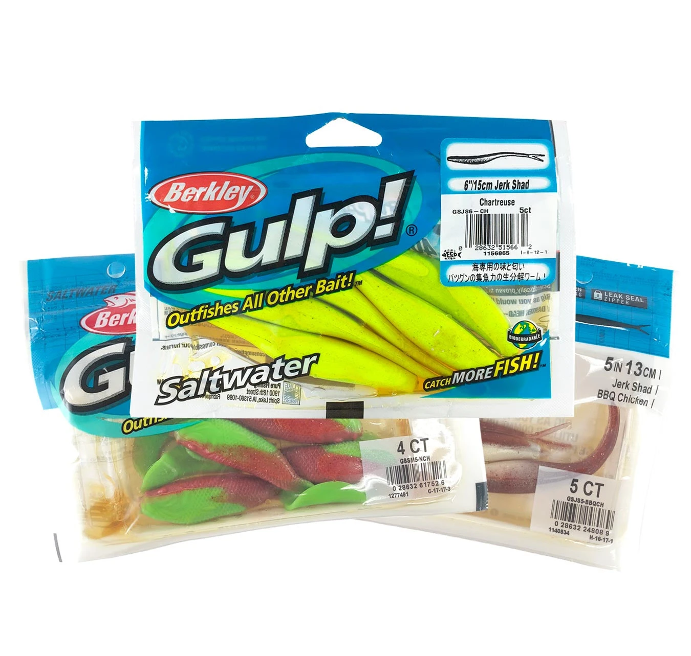Berkley Gulp Snapper Soft Plastics Pack 3 Berkley Gulp Snapper Soft Plastics Pack