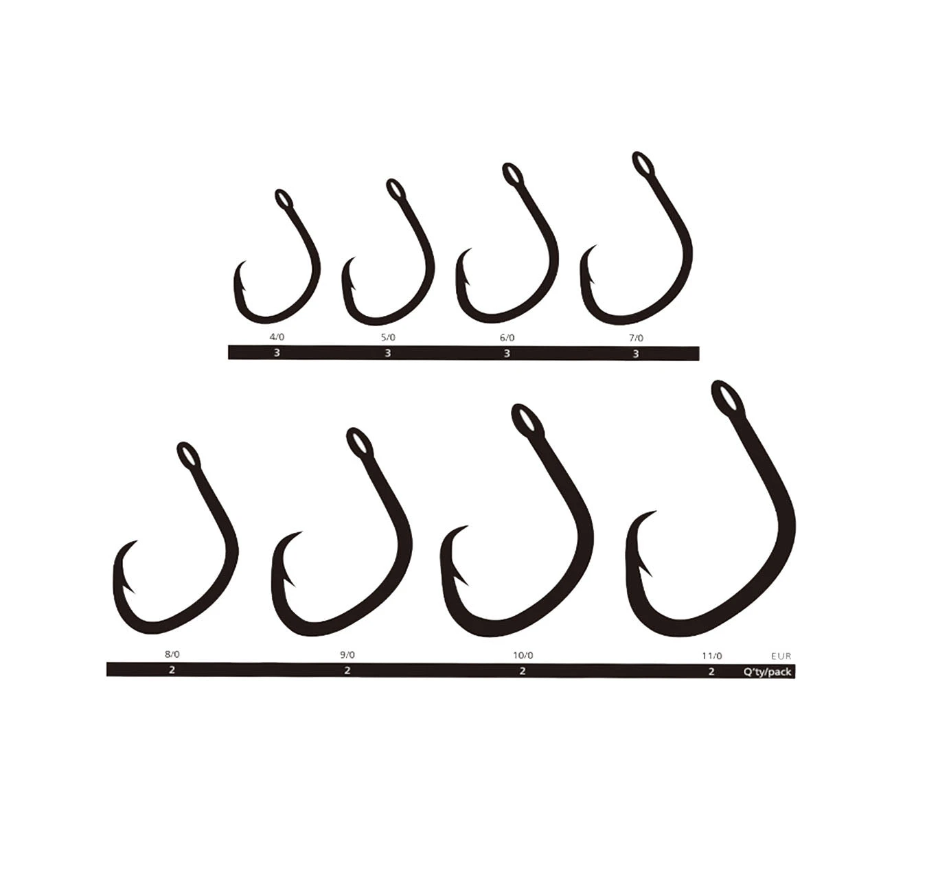Hayabusa H.MAG188 Hooks 3 Hayabusa H.MAG188 Hooks