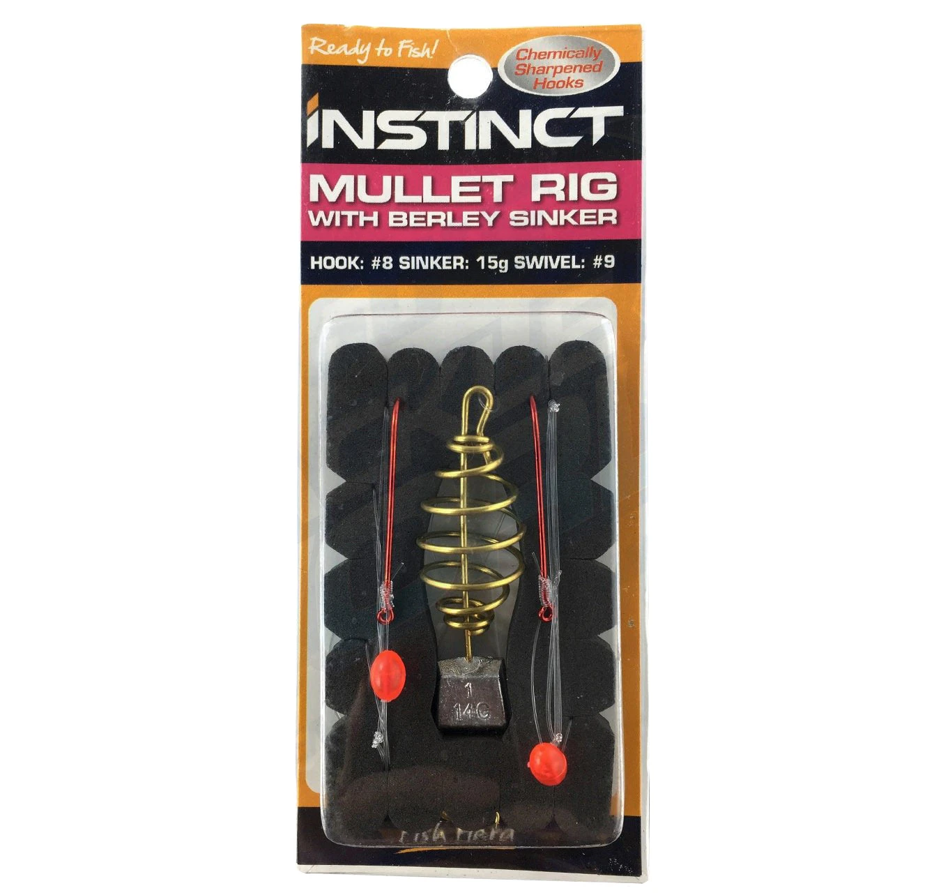 Instinct Mullet Rig With Berley Sinker 2 Instinct Mullet Rig With Berley Sinker