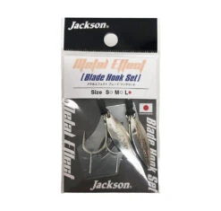 Jackson Metal Effect Blade Assist Hook Set 2pk Silver -Fishing Gear Sale jackson metal effect hook set size l