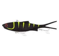 Samaki Vibelicious Fork Tail Soft Vibe -Fishing Gear Sale samaki vibelicious fork tail soft vibe colour black snake chartreuse uv