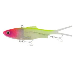 Samaki Vibelicious Fork Tail Soft Vibe -Fishing Gear Sale samaki vibelicious fork tail soft vibe colour chartreuse pink head