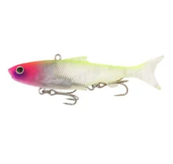 Samaki Vibelicious Thumpertail Soft Vibes -Fishing Gear Sale samaki vibelicious thumpertail 70mm col chartreuse pink head 1 4