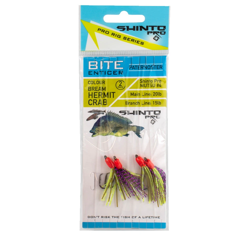 Shinto Pro Bite Enticer Paternoster Mutsu Circle Rig 2pk Size #4 4 Shinto Pro Bite Enticer Paternoster Mutsu Circle Rig 2pk Size #4 - Image 2