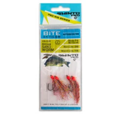 Shinto Pro Bite Enticer Paternoster Mutsu Circle Rig 2pk Size #4 9 Shinto Pro Bite Enticer Paternoster Mutsu Circle Rig 2pk Size #4 -Fishing Gear Sale shinto pro bite enticer paternoster mutsu circle hook rig col sand worm