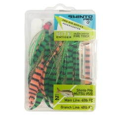 Shinto Pro Bite Enticer Paternoster Mutsu Circle Rig 2pk Size 5/0 -Fishing Gear Sale shinto pro bite enticer paternoster mutsu circle size 5 0 col fire tiger