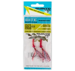 Shinto Pro Bite Enticer Running Mutsu Circle Rig 2pk Size #6 7 Shinto Pro Bite Enticer Running Mutsu Circle Rig 2pk Size #6 -Fishing Gear Sale shinto pro bite enticer running mutsu circle hook rig 6 soldier crab