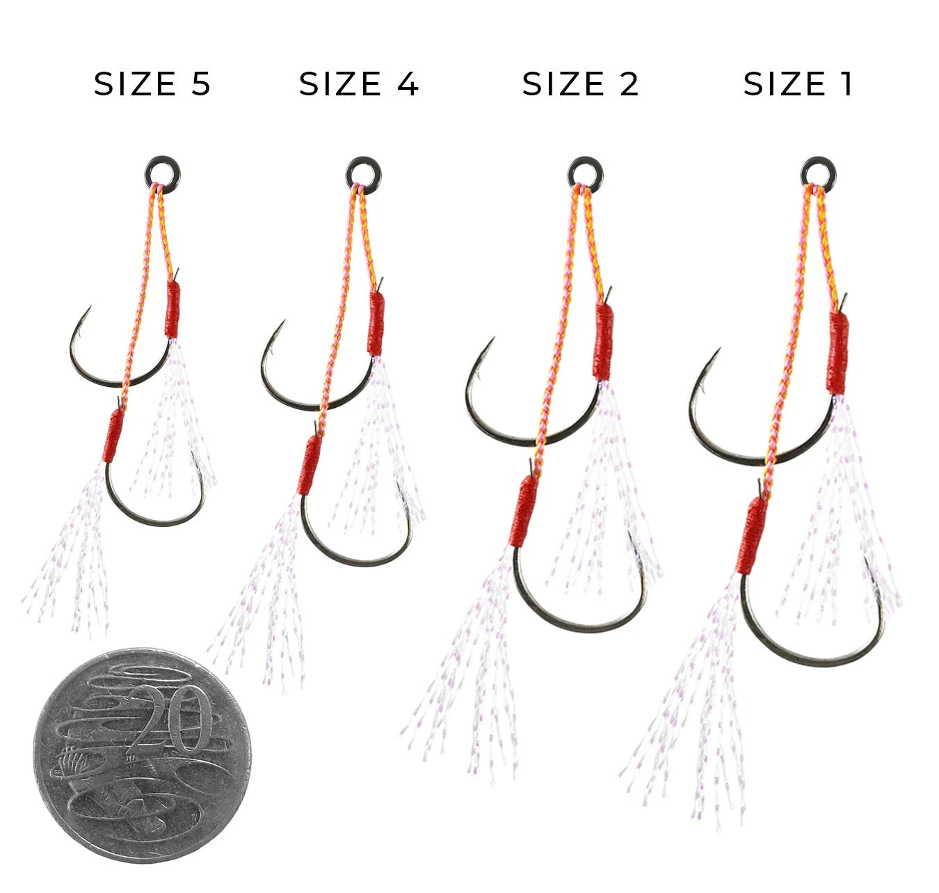 Shinto Pro Micro Ultra Light Offset Doubles Assist Hooks 4 Shinto Pro Micro Ultra Light Offset Doubles Assist Hooks - Image 2