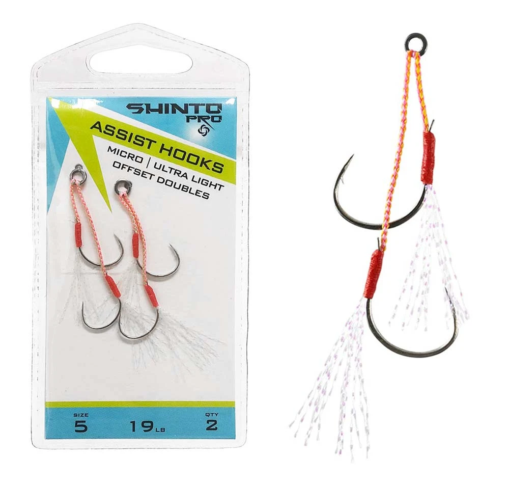 Shinto Pro Micro Ultra Light Offset Doubles Assist Hooks 3 Shinto Pro Micro Ultra Light Offset Doubles Assist Hooks