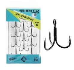 Shinto Pro Treble 3X Strong Black Nickel Hook
