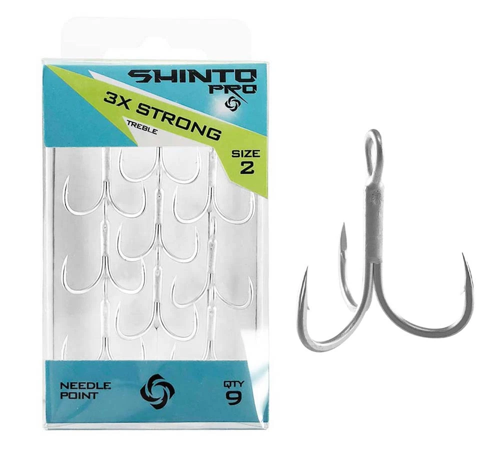 Shinto Pro Treble 3X Strong Matte Tin Hook 3 Shinto Pro Treble 3X Strong Matte Tin Hook