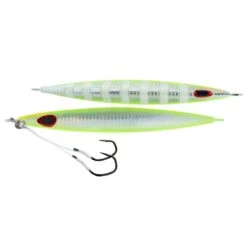 Storm Gomoku Kensaki Jig 10 Storm Gomoku Kensaki Jig -Fishing Gear Sale storm gomoku kensaki jig uv chartreuse glow zebra