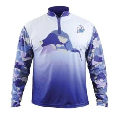 Tackle World Camo Sailfish Kids Fishing Shirts