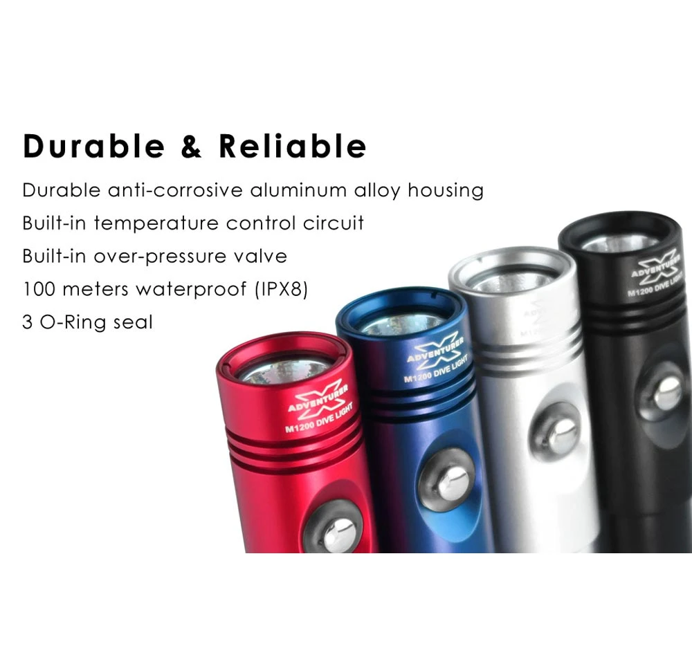 X Adventurer M1200 LED Torch 5 X Adventurer M1200 LED Torch - Image 3