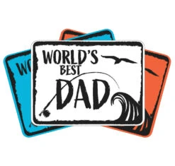 Yeti 'World's Best Dad' Stickers